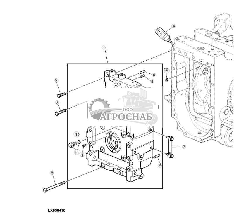 Корпус заднего PTO 